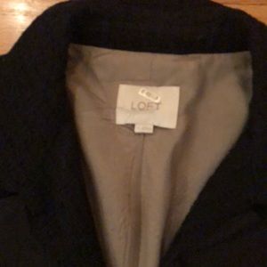LOFT Jackets & Coats - Loft Black Blazer with Ruffle LOFT Jackets & Coats - Loft Black Blazer with Ruffle